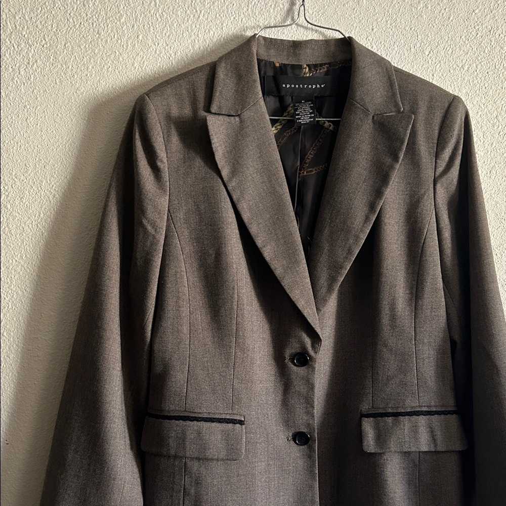 Apostrophe Elegant Tan Blazer